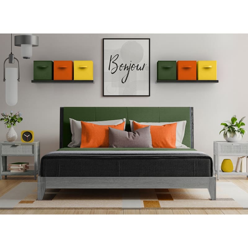 Sorbus Fabric Storage Bins 11" Foldable Cubes Multicolored With Handles For Pantry, Cubbies, Toy And Closet Organization- 6Pk