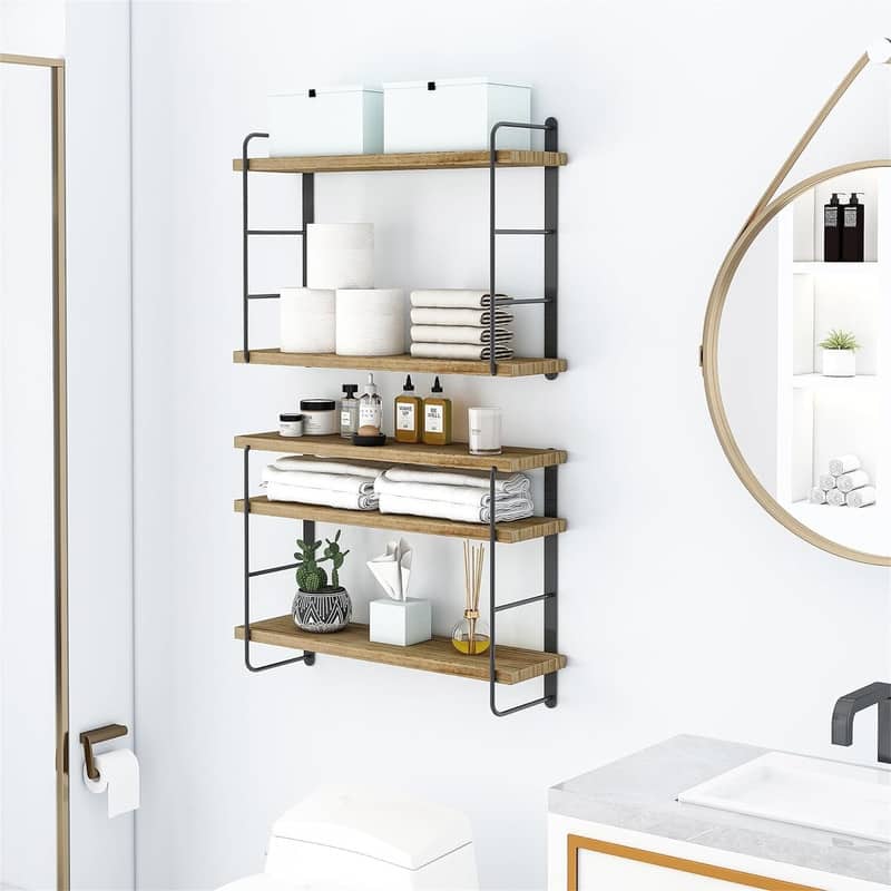 Wall Mounted Floating Shelves - 6"D x 50"W x 17"H