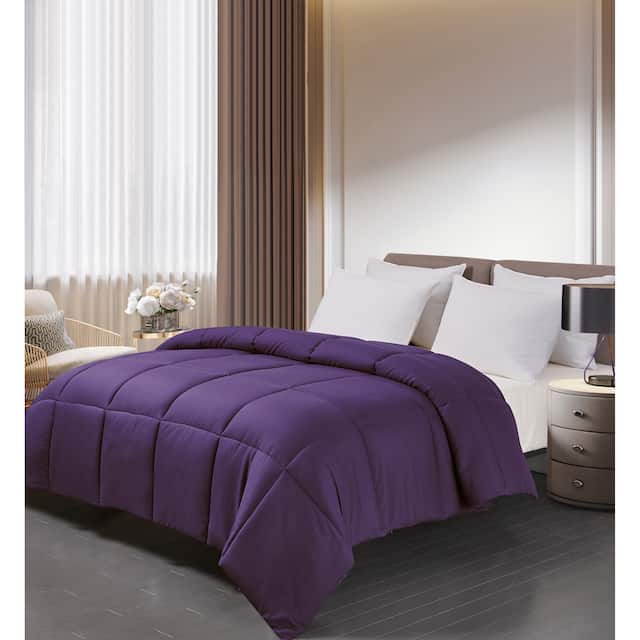 Double-stitched Microfiber Hypoallergenic Down Alternative Comforter