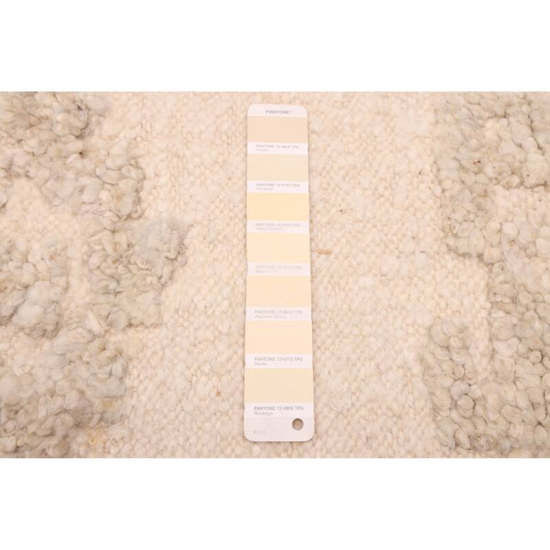 ECARPETGALLERY Hand-knotted Looma Cream Wool Rug - 8'3 x 9'8