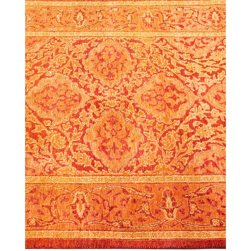 Overton Mogul One-of-a-Kind Hand-Knotted Runner - Rust, 2' 6" x 7' 3" - 2' 6" x 7' 3"