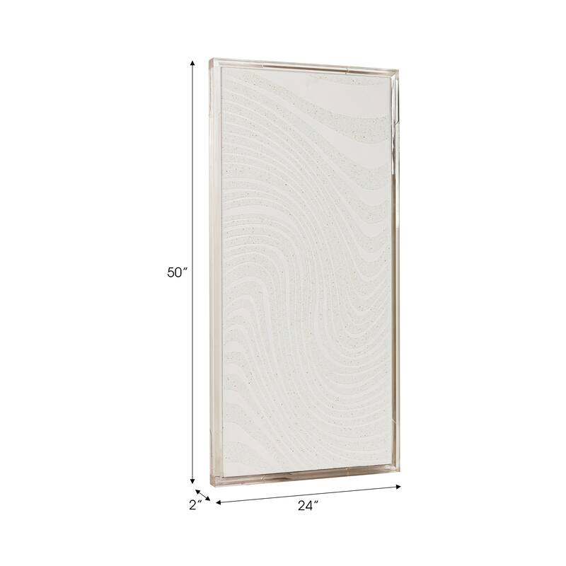 Canvas Art Wood Frame Backing Textured Abstract Design - 50" Multi