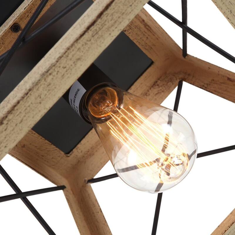 Farmhouse 1-light Geometric Flush Mount