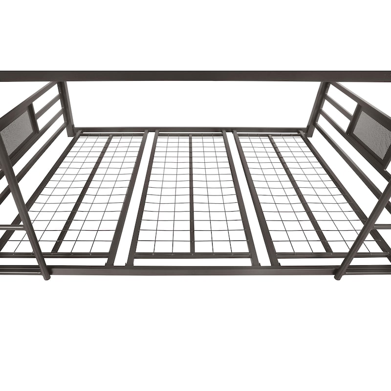 Rogen Dark Bronze Metal Frame Triple Bunk Bed