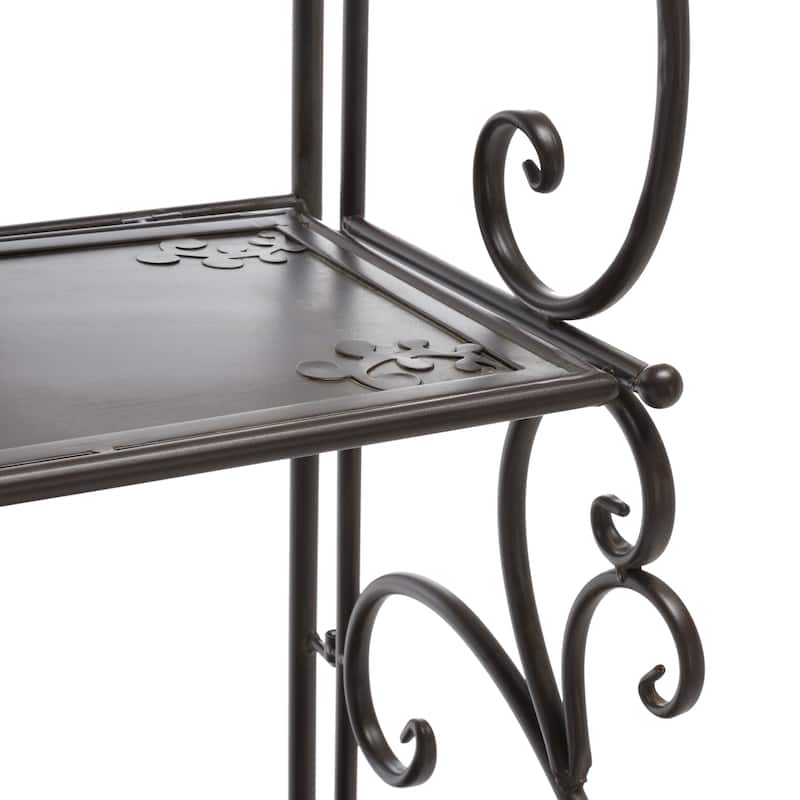 SAFAVIEH Outdoor Monserrat 4-Tier Shelf Unit - 66Wx25Dx13H