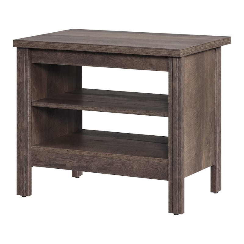 Classic End Table Nightstand, Side Table with Storage Shelf (Set of 2)