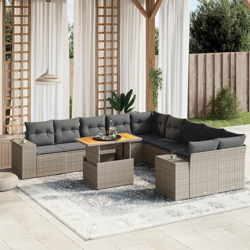 vidaXL Garden Sofa Set - 21.7 x 39.4 x 28.7