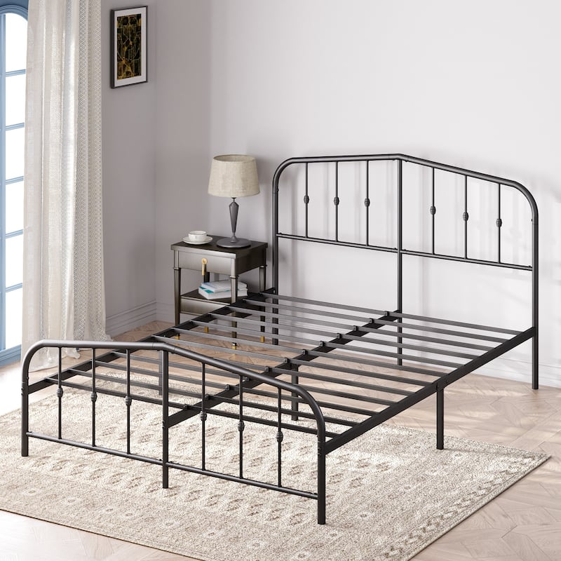 Priage by ZINUS Traditional Metal Platform Bed Frame