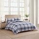 preview thumbnail 1 of 7, Tommy Hilfiger Waterbury Plaid Cotton Blue Comforter Set