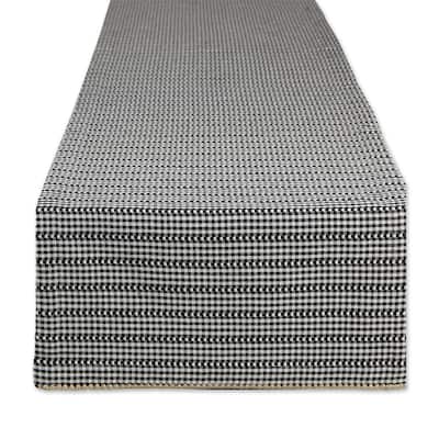 DII Pumpkin Spice Farmhouse Gingham Table Runner