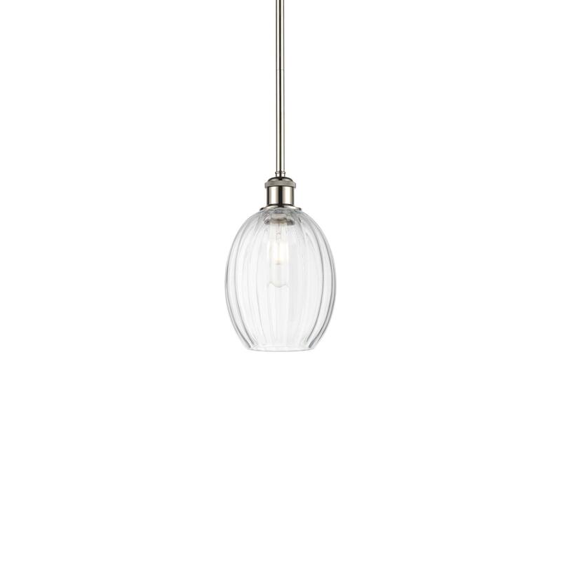 Innovations Lighting 516-1S-11-7 Preston Pendant Preston 7" Wide Mini - Polished Nickel / Clear