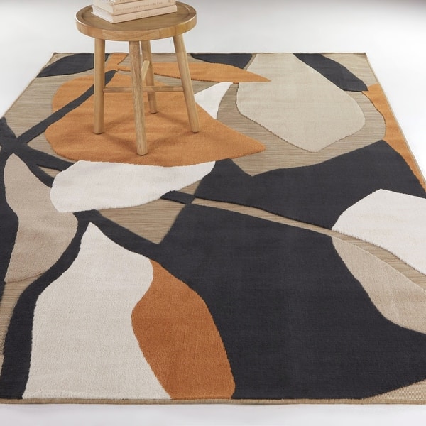 Edson Abstract Modern Indoor/Outdoor Area Rug - Bed Bath & Beyond ...