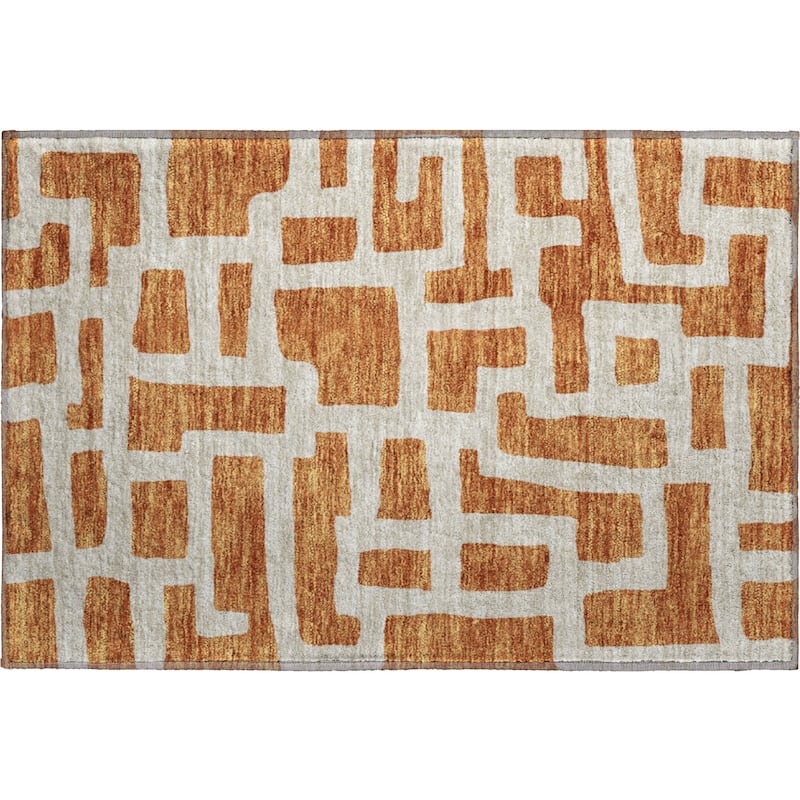 Premium Washable Super Soft Geo Maze Mayfield Rug