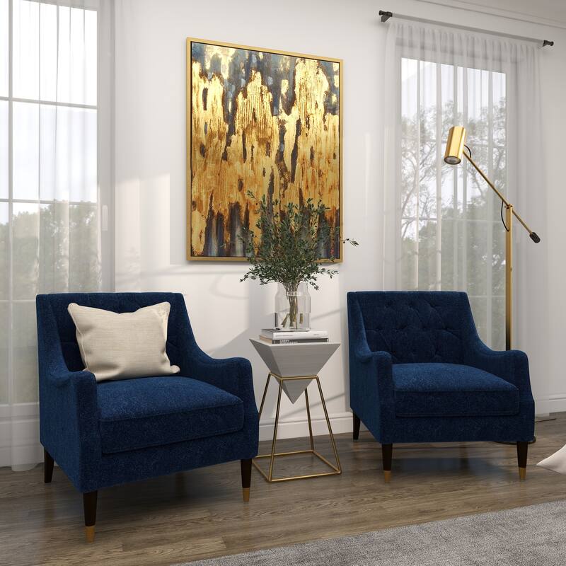 Minimalist Wood Inverted Pyramid Geometric Accent Table with Metal Stand - White or Black