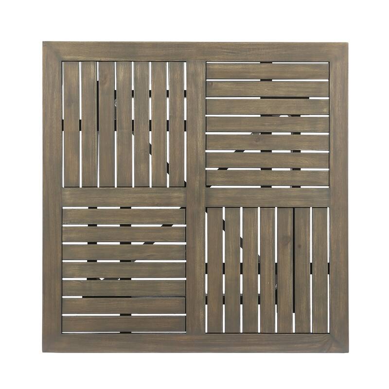 Christopher Knight Home Carroll Outdoor 5-Piece Acacia Wood and Wicker Dining Set