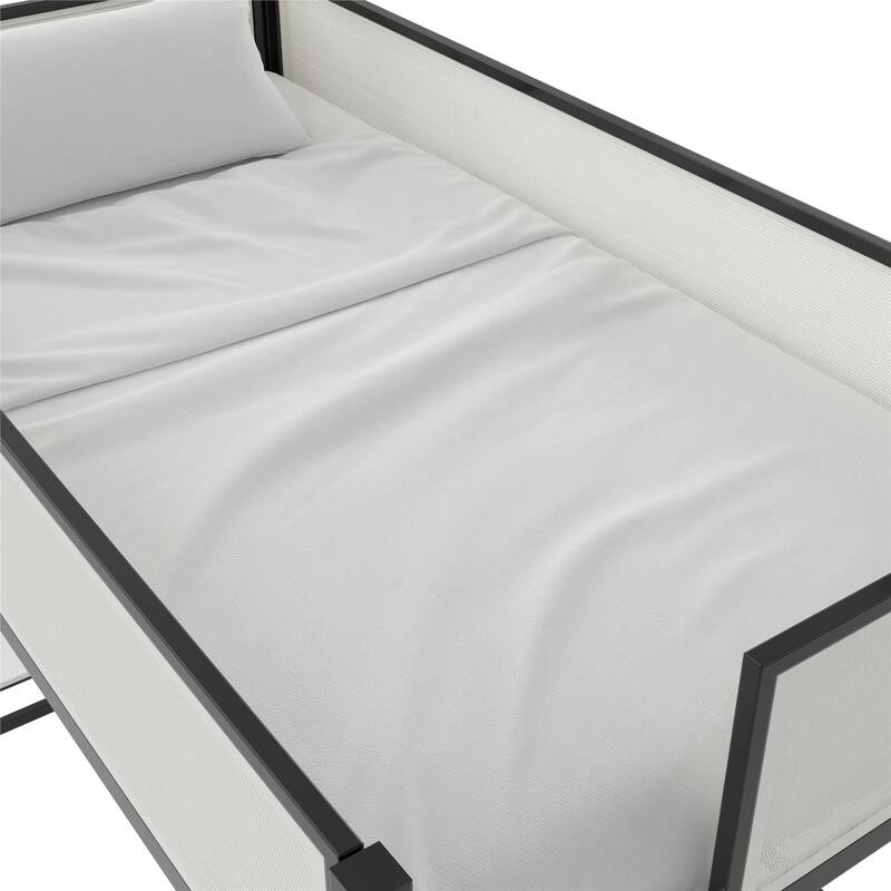 Space-Saving Twin Loft Bed with Desk and Shelves for Kids and Teens