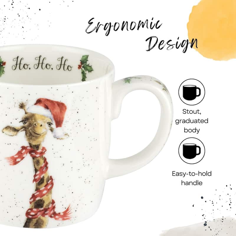 Royal Worcester Holiday Wrendale Designs 14 oz Mug