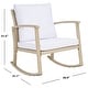 preview thumbnail 48 of 57, SAFAVIEH Daire Outdoor Rocking Chair - 26" W x 31" D x 32" H