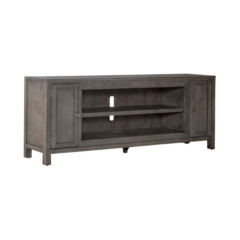 Liberty Furniture Entertainment Fireplace TV Consoles 78 Inch with Firebox - 406 78 Inch Console w/ Fire FTS