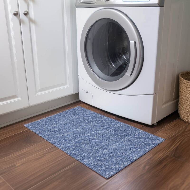 Alfiri Sleek Geometric Weather Resistant Timeless Fusion Outdoor Rug