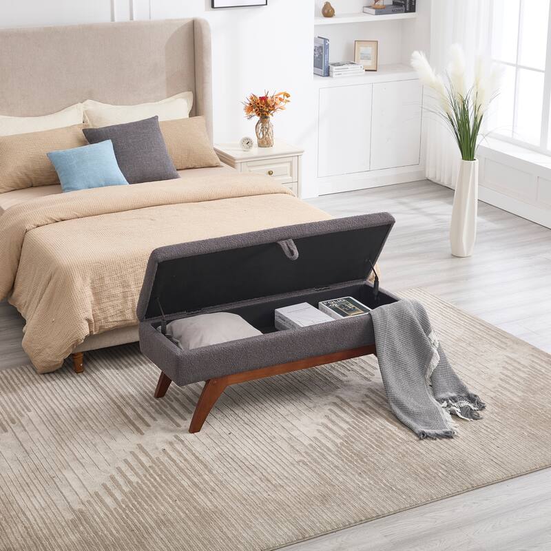 Upholstered storage Bench