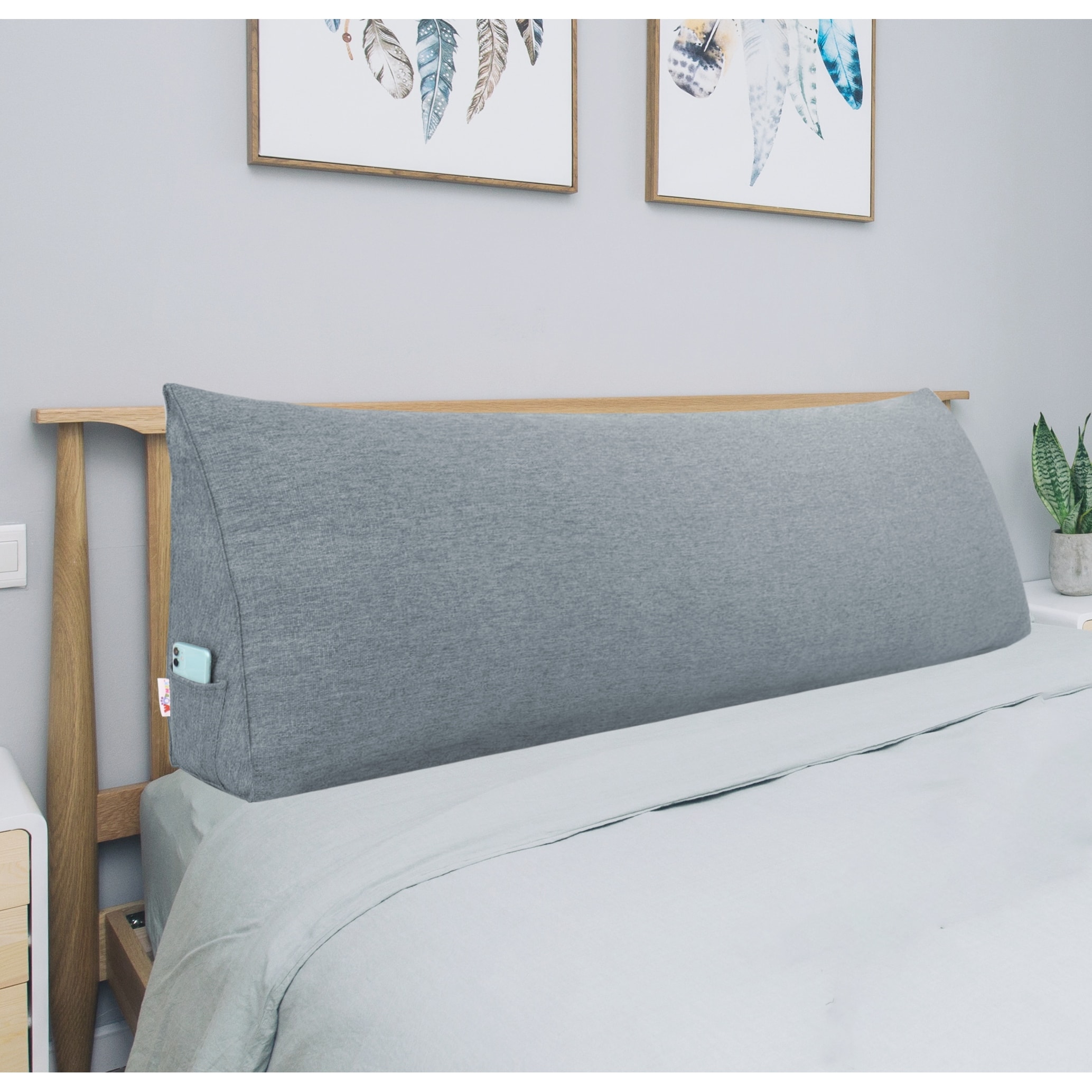 Bed Rest Reading Wedge Pillow Alternative Headboard Back Support - On Sale  - Bed Bath & Beyond - 34626699