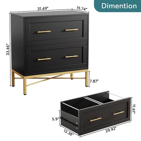 2 Drawer Lateral Filing Cabinet, Modern File Cabinet Printer Stand ...