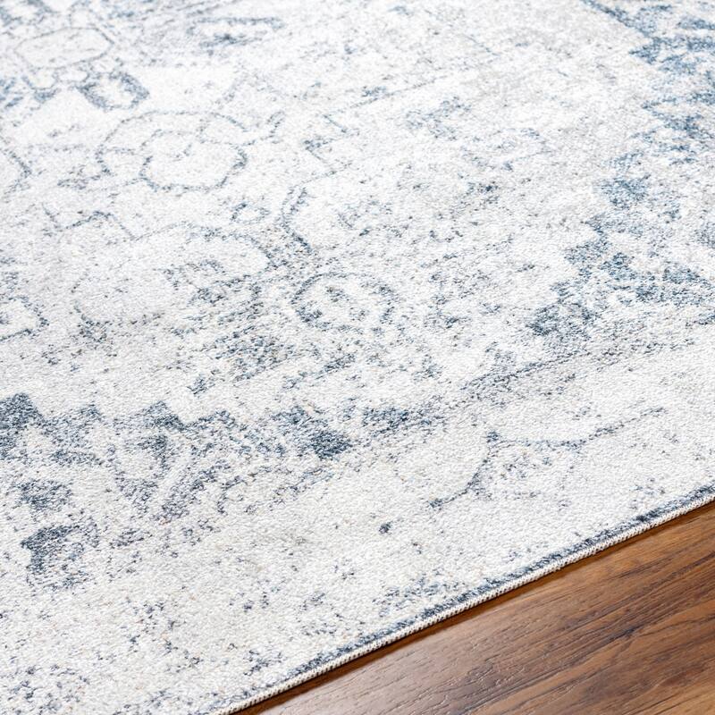 Livabliss Traditional Lillian Medallion Washable Area Rug