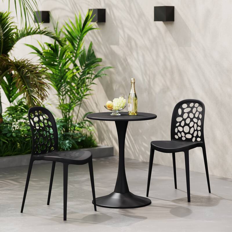Frond and Form 2-Person Outdoor Round Dining Set