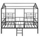 preview thumbnail 6 of 25, Twin Metal House Bed Frame with Slats, Treehouse Design for Kids
