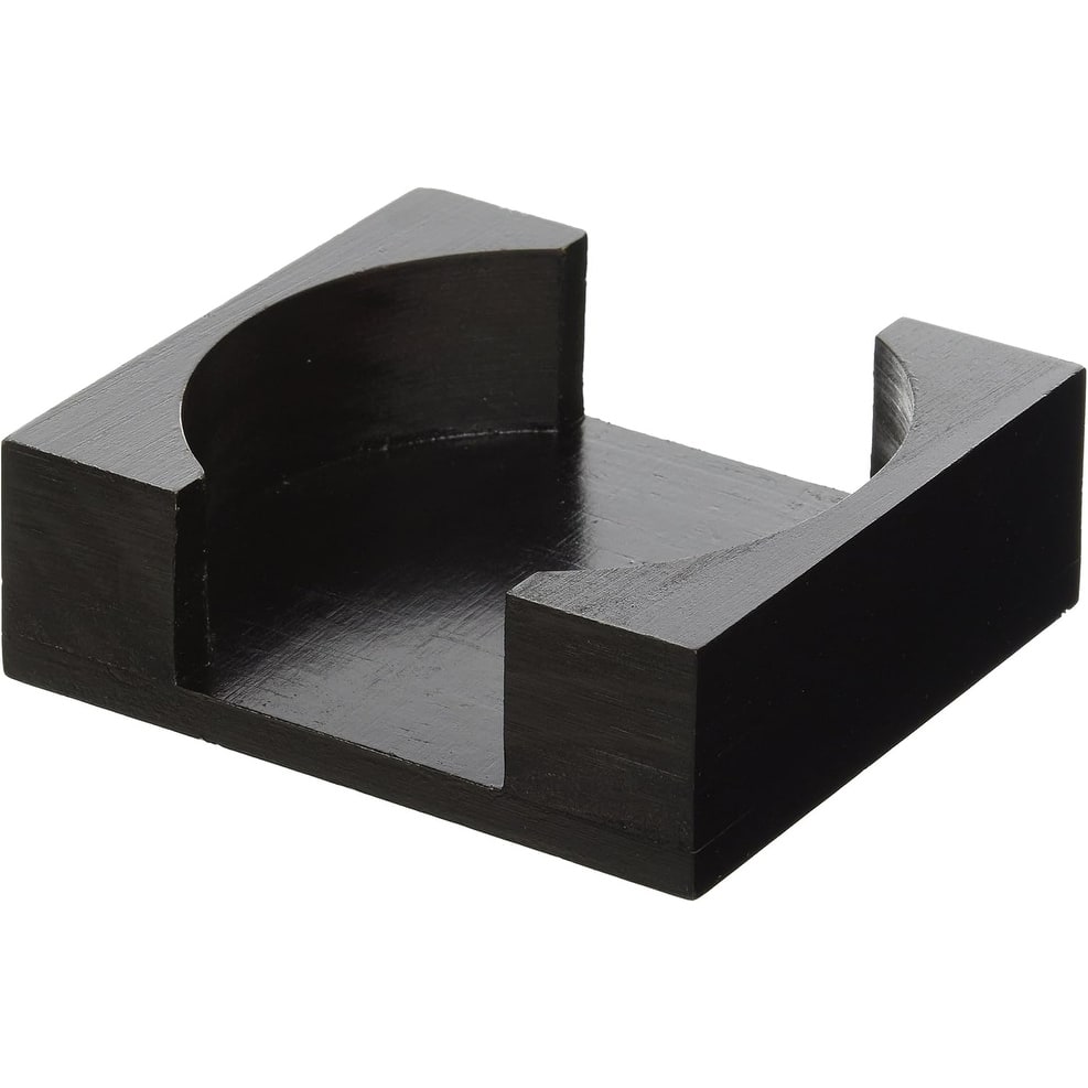 Dark Walnut Wooden Coaster Holder for Round Coasters 4.5" x 4.5"