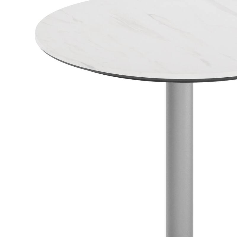 Commercial All-Weather HPL Tabletop with Round Base