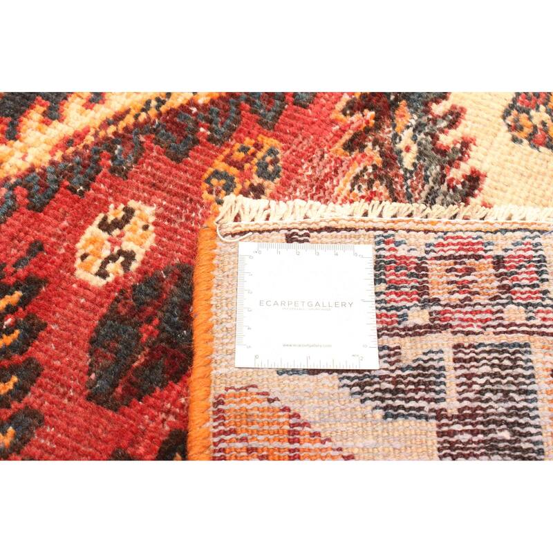 ECARPETGALLERY Hand-knotted Konya Anatolian Red Wool Rug - 4'2 x 6'6