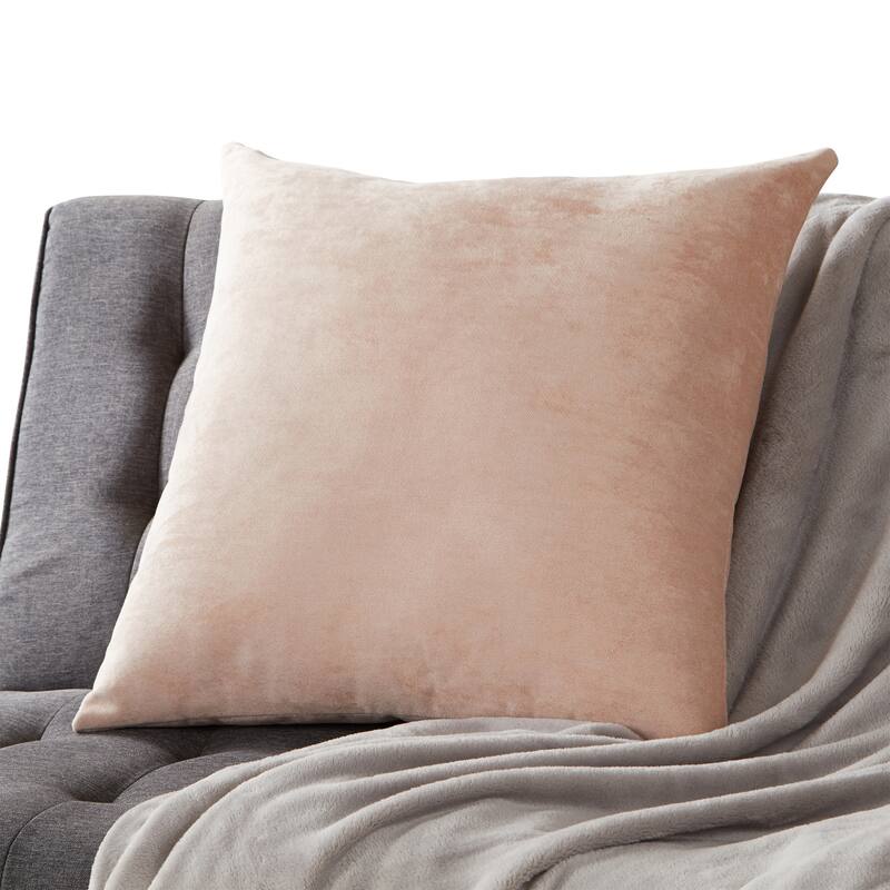 Greendale Home Fashions Velvet Throw Pillow - Rosedust