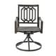 preview thumbnail 1 of 6, Kozyard Modern Classic Outdoor Metal Swivel Chairs Patio Dining Rocker Chair