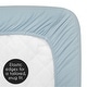 preview thumbnail 4 of 4, Blue Clouds Baby Boy Fitted Mini Portable Crib Sheet - Slate White Cloud Sky for Vintage Airplane Aviator Aviation Collection