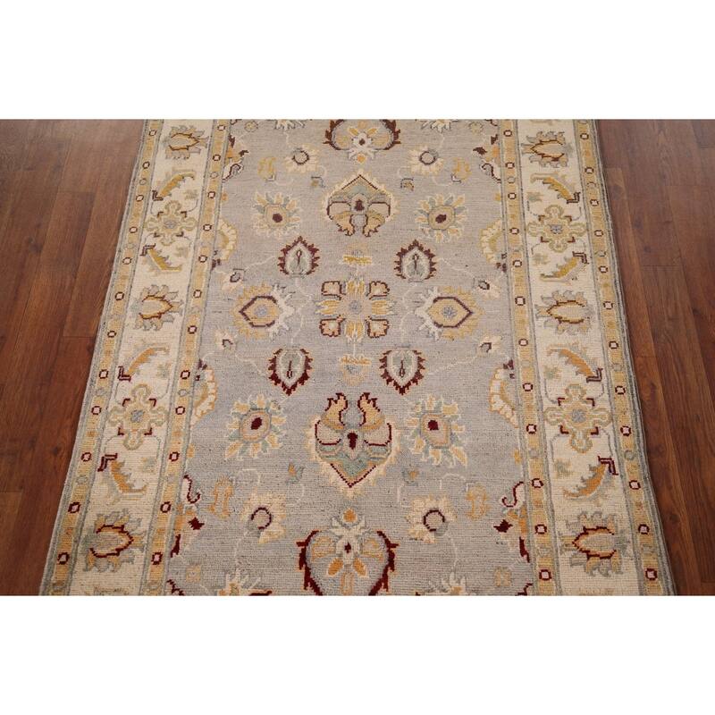 Oushak Oriental Accent Rug Handmade Wool Carpet - 3'4" x 5'1"