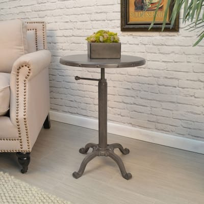 Adjustable Cast Iron Table - 22" - Gray