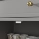 preview thumbnail 19 of 33, 59.1''Sideboard Buffet White Mid-Century Modern Contemporary Lacquered Credenza with Drawers and Doors