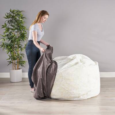 Bates 5-foot Suede Bean Bag Replacement Cover (Cover Only ) by Christopher Knight Home