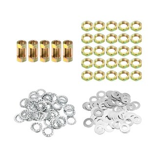5set 1/8IP Thread Lamp Pipe Nuts Washers Threaded Fasteners Assortment ...