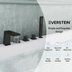 preview thumbnail 34 of 39, Roman Tub Faucet with Handheld Shower 3-Handle Deck Mount Bathtub Faucet Set