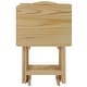 preview thumbnail 17 of 20, Porch & Den Laflin Solid Wood Traditional 5-piece Tray Table Set
