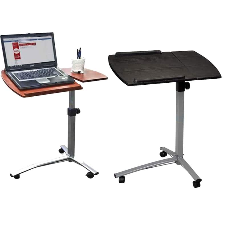 40.9"Home Use Multifunctional Lifting Computer Desk Brown/Black
