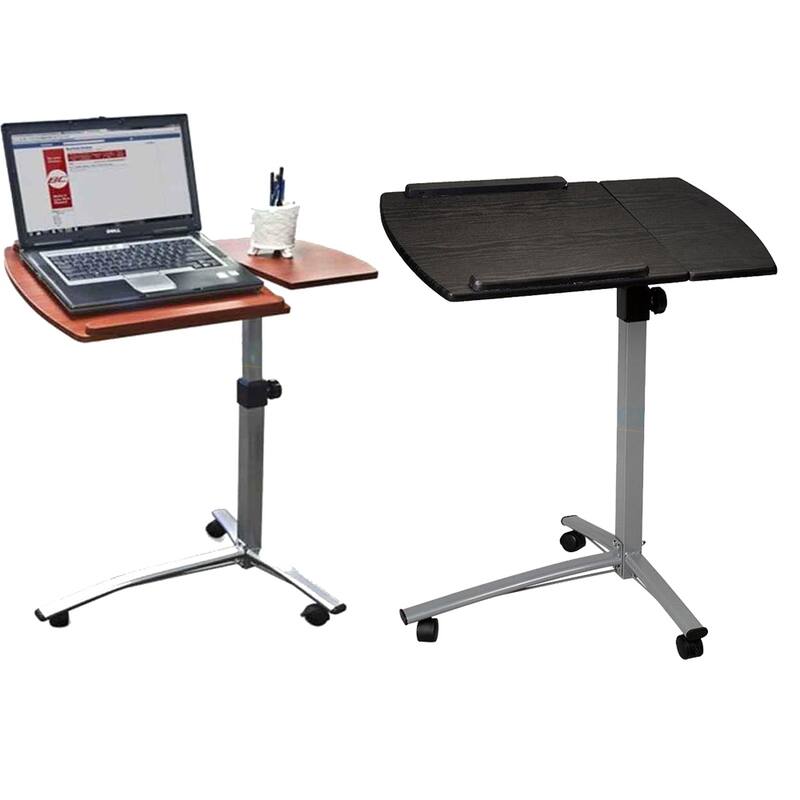 Black Melamine Steel Adjustable Lifting Computer Desk Space-Saving