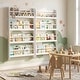 preview thumbnail 14 of 18, Costway Kids Bookshelf, 4-Tier Wall Mounted Book Shelf for Toys,
