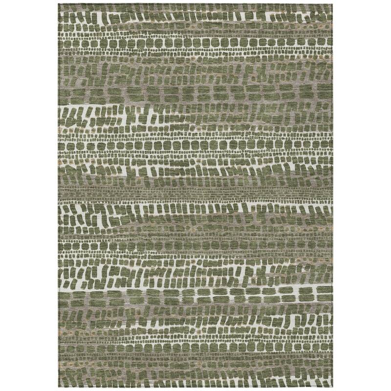 Machine Washable Indoor/ Outdoor Modern Winfield Chantille Rug