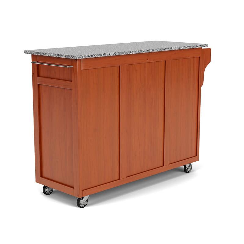 Homestyles Create-A-Cart Brown Wood Kitchen Cart - 49" x 18" x 35"