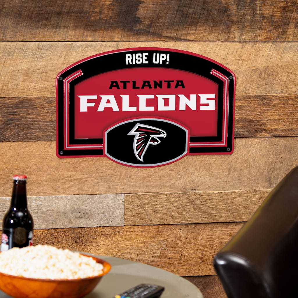 Atlanta Falcons Embossed Steel Wall Sign, 11" x 17"