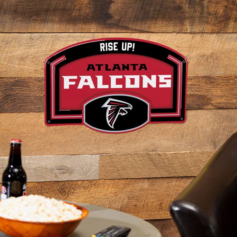Atlanta Falcons Embossed Steel Wall Sign, 11" x 17"